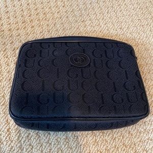 Gucci Black Fabric Coutch